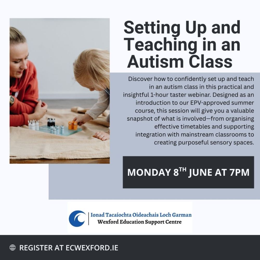 setting up and teaching in an autism class taster