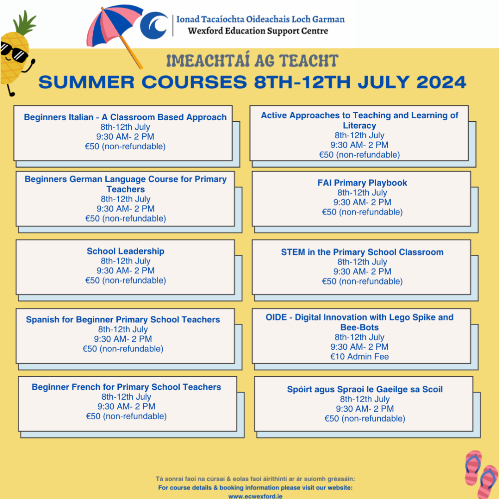 summer courses second week